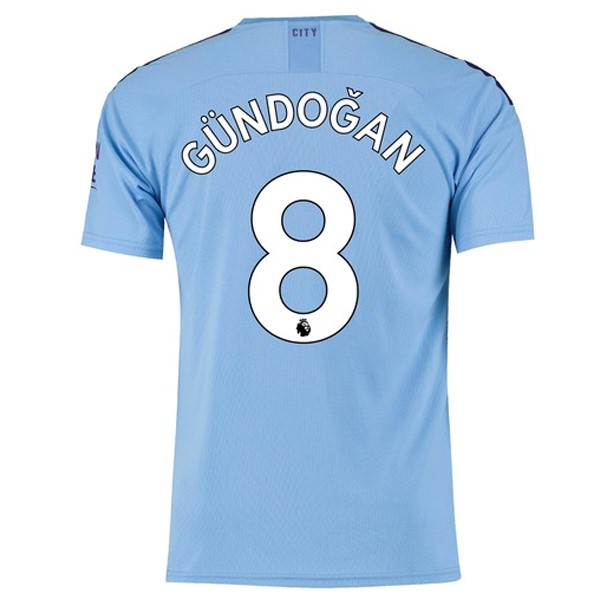 Maillot Football Manchester City NO.8 Gundogan Domicile 2019-20 Bleu